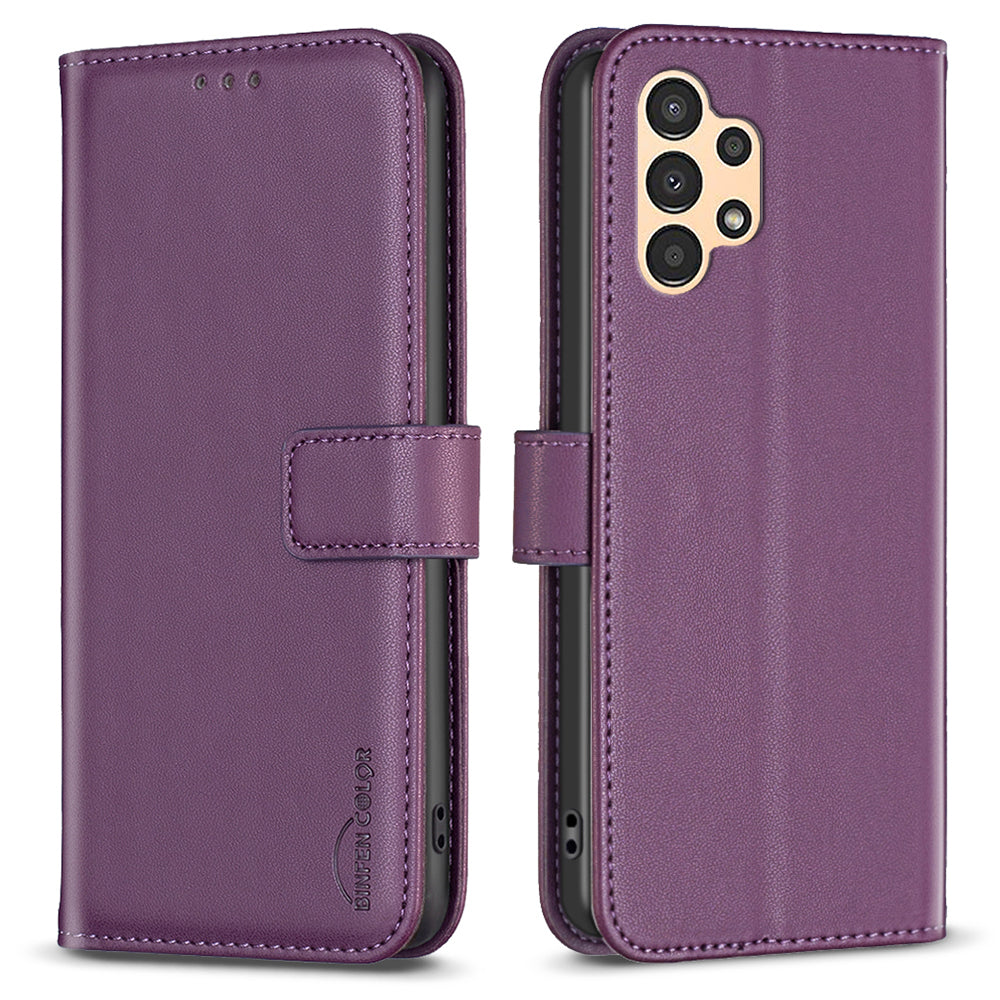 BINFEN COLOR BF17 Leather Case for Samsung Galaxy A13 4G / 5G Stand Cell Phone Wallet Cover BINFEN COLOR BF17 Leather Case for Samsung Galaxy A13 4G / 5G Stand Cell Phone Wallet Cover